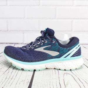 Brooks Ghost Sneakers Blue Teal Size 9